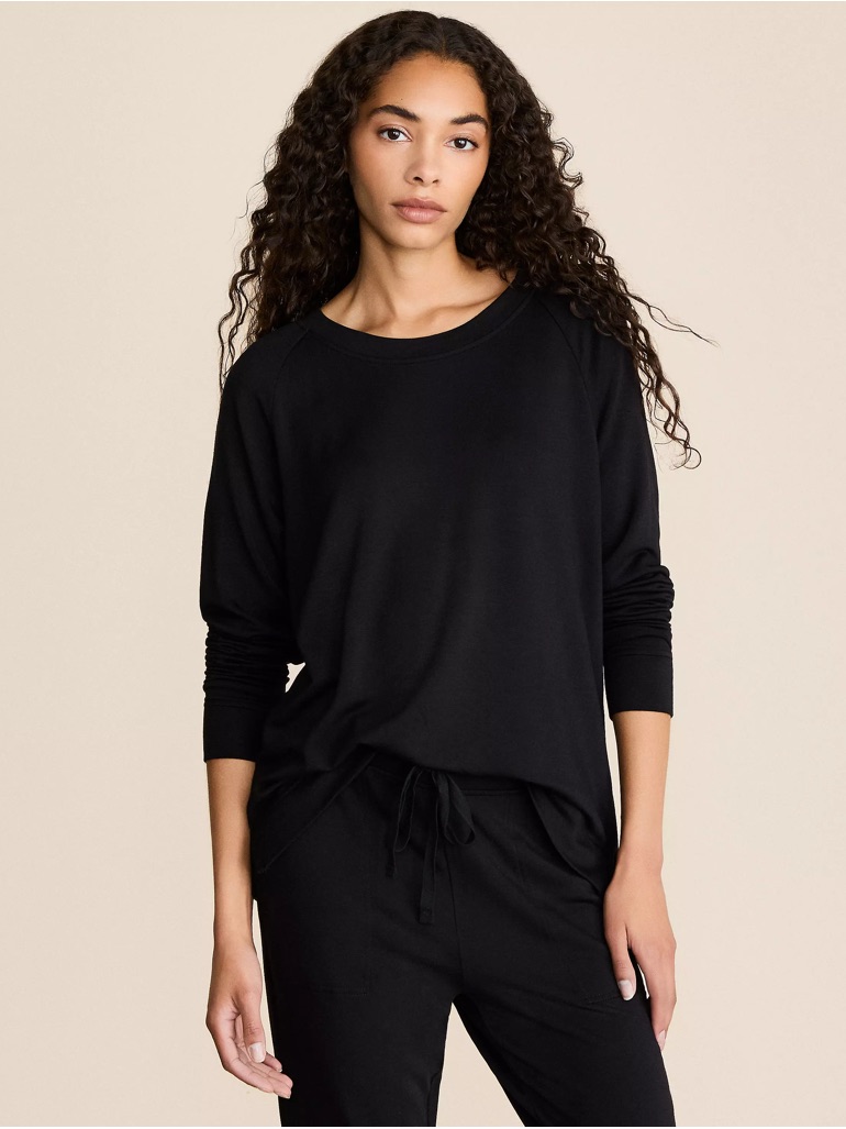 Lou & Grey. Signaturesoft Sweatshirt. Black. Size Xl.